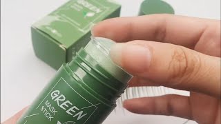 Poco Skin Green Tea Mask Review 2023  Green Tea Deep Cleansing Peel Off Mask [upl. by Ramey372]