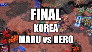 FINAL KOREA Stars War  MARU vs HERO  Starcraft 2 [upl. by Cathleen]