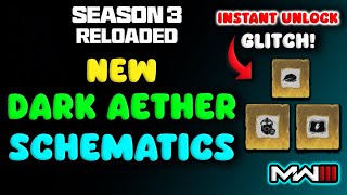 🔥MW3 INSTANT UNLOCK ALL SCHEMATICS🔥New Dark Aether FULL GUIDE  MW3 Zombies Tombstone Glitch [upl. by Solenne552]