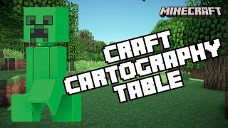 How to Craft Cartography Table on Minecraft 2024 [upl. by Vanthe]