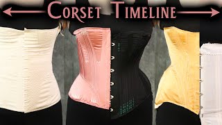 100 Years of Corset History How 8 Corsets affect the same body [upl. by Arrat626]