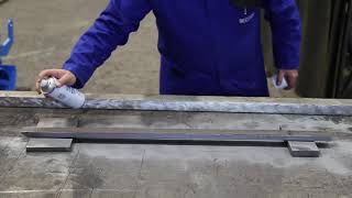 Zinc Spray Cold Galvanising Product Demo Video [upl. by Iroc967]