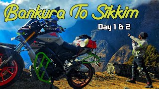 Bankura to Sikkim in winter  day 1amp 2  sikkim vlog  sikkim tour [upl. by Lerred]