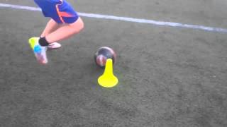 Illinois Agility Test with the ball [upl. by Nirred]