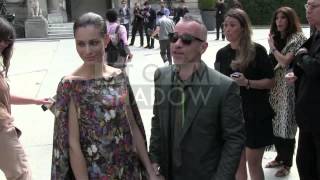 Eros Ramazzotti and Marica Pellegrinelli in LOVE at Valentino Fashion Show in Paris [upl. by Lattie678]