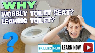 How to Replace a Toilet Seat and Fix a Leaky Toilet  DIY Guide [upl. by Donohue]