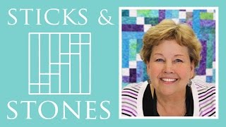 Make a Sticks and Stones Quilt with Jenny Doan of Missouri Star Video Tutorial [upl. by Dryfoos]