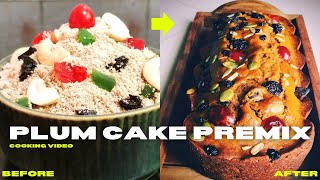 Best Eggless Christmas 🎄🎄 Plum Cake Premix Recipe Easy Plum cake premix Christmas Baking [upl. by Everick]