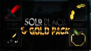 Minecraft PvP Texture Pack  Solr 16x Black amp Gold Pack by Zulp amp Forrest 1718 [upl. by Grane]