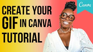 WAIT GIFS IN CANVA  How to make a GIF in CANVA CANVA PRO 2020 [upl. by Bonni]