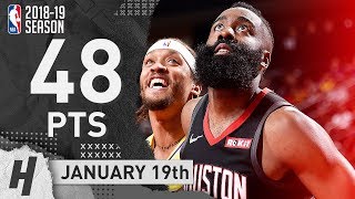 James Harden MVP Full Highlights Rockets vs Lakers 20190119  48 Pts 8 Reb 8 Threes [upl. by Ahsenrad133]