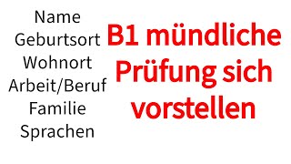 „Wie ist die B1Prüfung“ sich vorstellen [upl. by Ahsiyn]