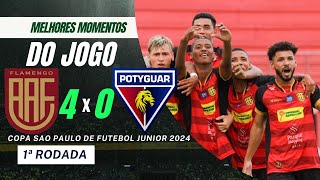 AA Flamengo vs Potyguar Seridoense  Melhores Momentos  1ª Rodada  Copinha 2024 [upl. by Atnima]