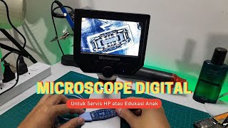 Unboxing Mikroskop Digital Murah 600x Zoom Buat Servis HP atau Edukasi Anak [upl. by Peer]