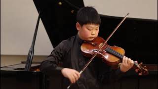 Paganini Caprice 5 original bowing by a 12 year old  Luo Yichen [upl. by Lindie842]