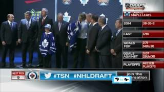 Toronto Maple Leafs Draft William Nylander  LIVE 6 27 14 [upl. by Noitsuj]