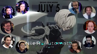 NieRAutomata Ver11a  Part 2 OFFICIAL TRAILER  Reaction Mashup [upl. by Portugal]