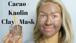 Homemade Cacao Kaolin Mask for Sensitive amp Acne Prone Skin [upl. by Esined]