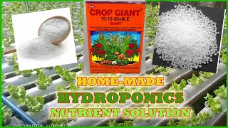 HOMEMADE HYDROPONICS NUTRIENT SOLUTIONMAS MURA AT MADALING GAWIN [upl. by Tami]