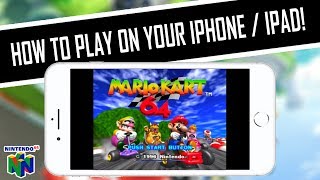 HOW TO PLAY Mario Kart 64 Nintendo 64 on iPhone iPad iPod iOS  Setup Tutorial amp Settings [upl. by Levon]