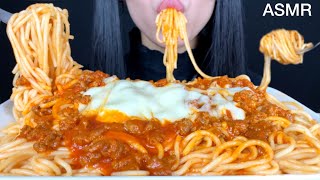 ASMR Spaghetti bolognese  Mukbang Eating Sounds [upl. by Mackoff]