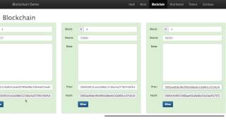 Blockchain 101  A Visual Demo [upl. by Llennehc610]