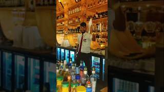 1 Bottle 1 Tin Flair Bartender Flairing In the Bar 🤟 And Helicopter 🚁 Short Bartender [upl. by Isyak306]