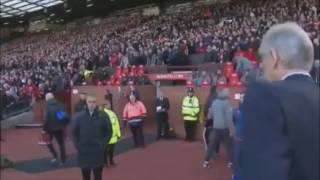 Jose Mourinho and Arsene Wenger NoLook Handshake [upl. by Bertero]