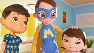 My super strong Mommy 💪🏻🦸🏻‍♀️  Lellobee  Super Moms  Nursery Rhymes and kids songs 🌸 [upl. by Babbie916]