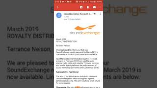 How much I got paid using soundexchange Pandora and Google Play for March 2019 update [upl. by Ertnom]