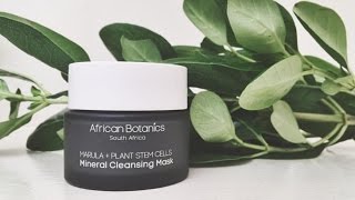 African Botanics Mineral Cleansing Mask review [upl. by Embry]