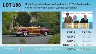 The auction of a 1946 Chrysler New Yorker Town amp Country Woodie Convertible [upl. by Fabri]