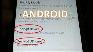 how to Encrypt and Decrypt SD Card and smart phone Data Protect your Smartphone [upl. by Esiahc51]