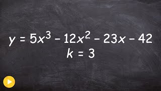 How to use the remainder and factor theorem for polynomials [upl. by Frech]