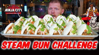 Huge Steam Bun Challenge at Ninja City [upl. by Vander]