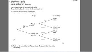 GCSE Revision Video 32  Probability trees [upl. by Lukash]