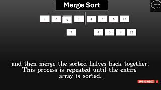 Merge sort Explained Clearly through Animation  Sorting Algorithm [upl. by Saeger]