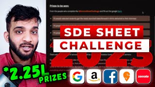 Strivers SDE SHEET CHALLENGE 2023  225L Worth Prizes  Sheet for Interviews [upl. by Ilyssa716]