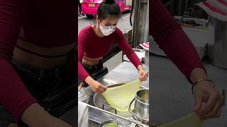 Satisfying Banana Strawberry Roti  Most Popular Roti Lady in BangkokSala Daeng BTS Station shorts [upl. by Oiram]