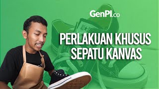 Cara Benar Mencuci Sepatu Kanvas Dijamin Awet  Tips [upl. by Ayar]