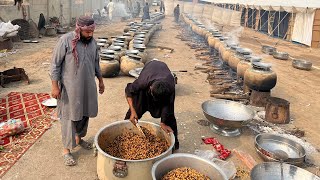 Pakistans Largest and Luxurious Wedding Food Preparation  Mutton Qorma and Steam for 4000 People [upl. by Mita724]