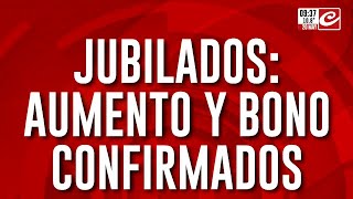 Atención jubilados hay aumento y bono confirmados ¿quiénes lo cobran [upl. by Raab985]