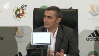 Ernesto Valverde quotSiempre es bueno empezar la temporada con buena caraquot [upl. by Kayley]