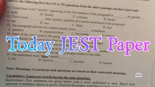 Today JEST paper  today JEST question Paper  jest today paper  jest test date 2021 [upl. by Alram565]