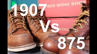 The ULTIMATE Moc Toe Red Wing 875 Vs 1907 [upl. by Mastic]