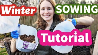 The EASIEST Way to Seed Start WINTER SOWING TUTORIAL seedstarting garden [upl. by Tizes]