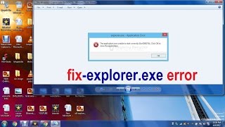 How to remove explorerexe error message in windows 7 881 [upl. by Anialem529]