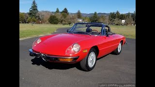 1974 Alfa Romeo Spider Veloce  SOLD [upl. by Jamila]