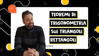 TEOREMI DI TRIGONOMETRIA SUI TRIANGOLI RETTANGOLI  enunciati dimostrazioni e casi possibili [upl. by Nylyoj]