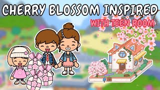 🌸 Cherry Blossom Inspired 🌸 Fluffy Friends Makeover 🫶 Toca Boca House Ideas 😍 TOCA GIRLZ [upl. by Dehnel]